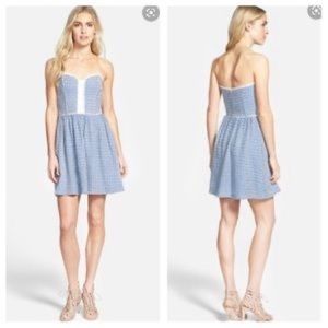 Ella Moss Debbie Sweetheart Dress Blue